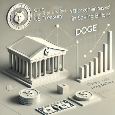 Coinbase CEO Urges Blockchain-Based US Treasury as DOGE Saves Billions