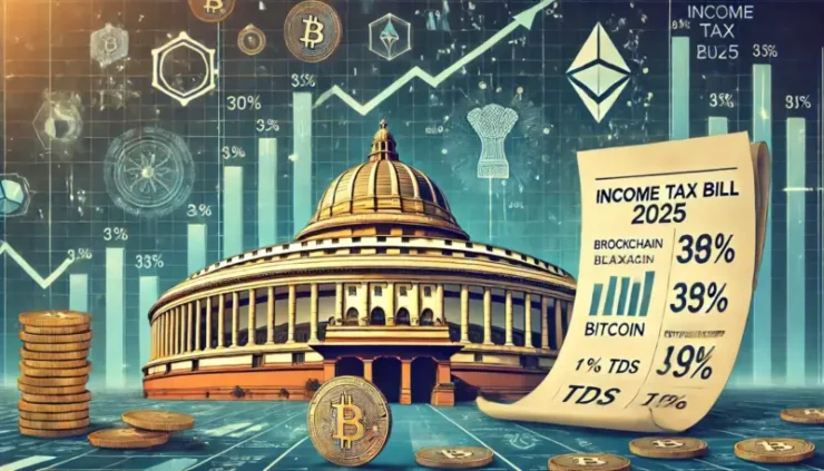 India’s Income Tax Bill 2025 Retains 30% Tax on Crypto and NFTs