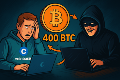 Scammers Steal 400 BTC From Coinbase User in $46M Social Engineering Spree