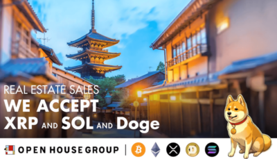 Japanese Real Estate Giant Now Accepts XRP, Solana, and Dogecoin for Property Purchases