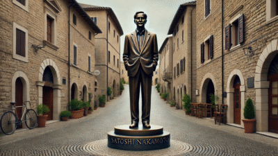 Italian Town to Unveil Monument Honoring Bitcoin Creator Satoshi Nakamoto