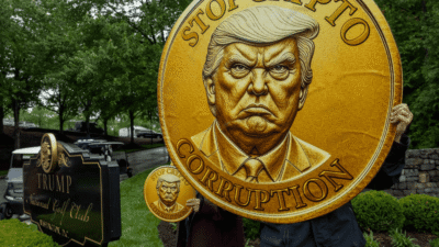 Trump’s Meme Coin Gala Met With Protests Over Alleged ‘Crypto Corruption’