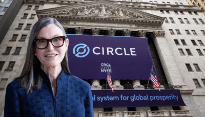 Cathie Wood’s ARK Cashes Out $51M Circle Stake at All-Time High